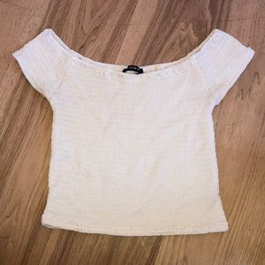 Off the shoulder crop top